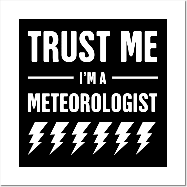 Trust Me, I'm A Meteorologist Wall Art by MeatMan